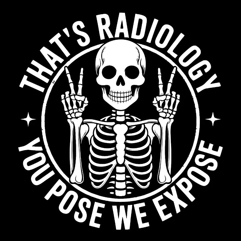 Radiology Pose: Skeleton Humor