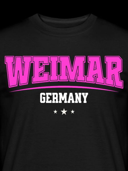 Weimar Germany Pink Retro Logo