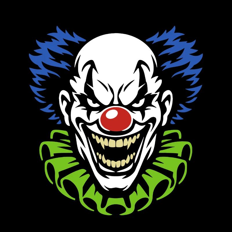Dämonischer Clown mit grimmigem Grinsen Kostüm