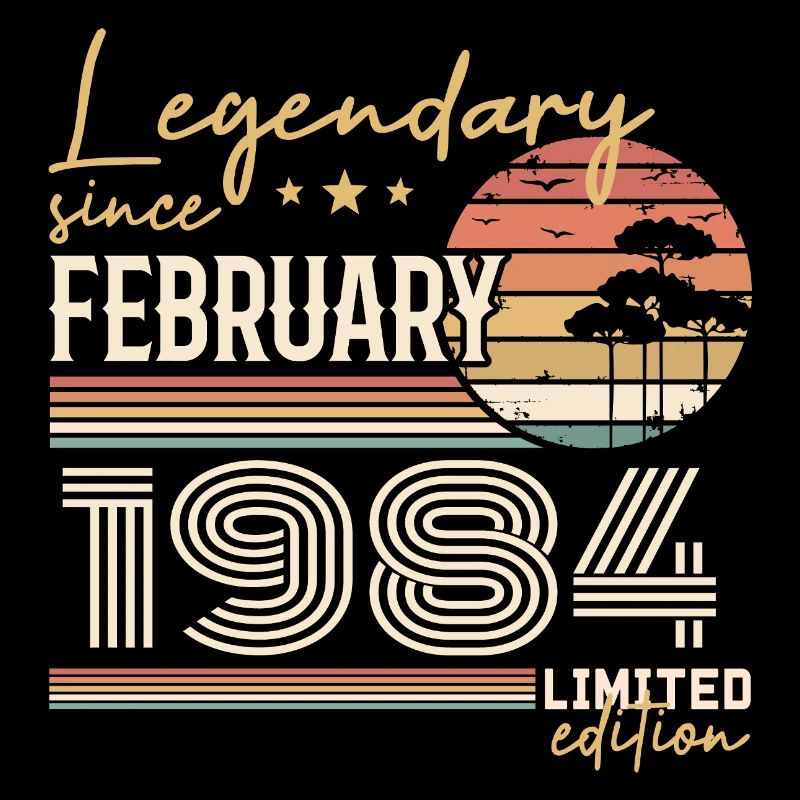 Février 1984 anniversaire 1984 légendes Février