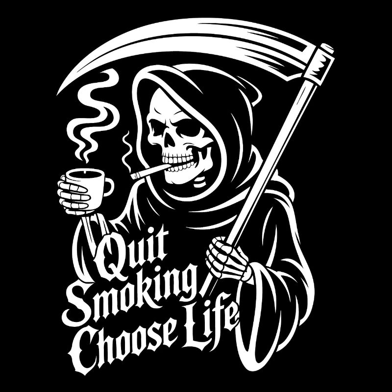 Rauchen aufgeben Grim Reaper