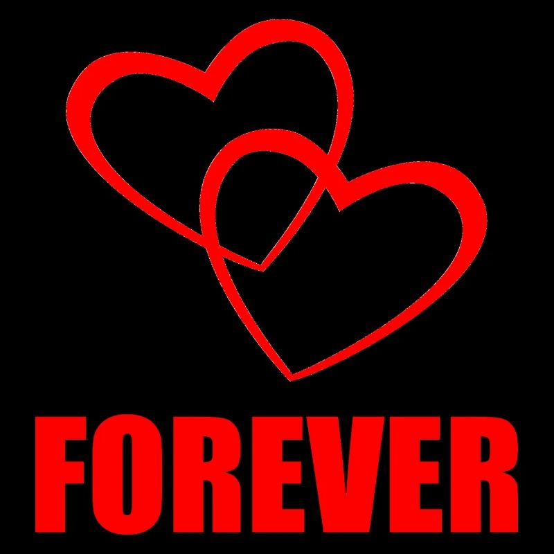 FOREVER – Conception de cœur pour couples et amour véritable