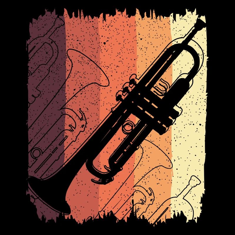 Trompetengraffiti auf Sunset Stripes