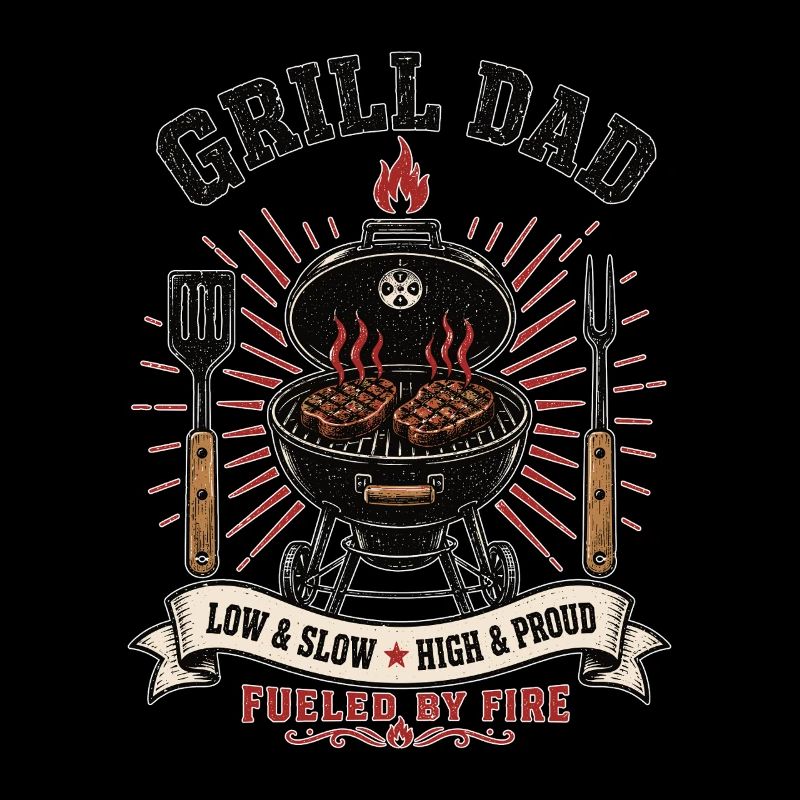 Grill Papa BBQ alimenté par le feu