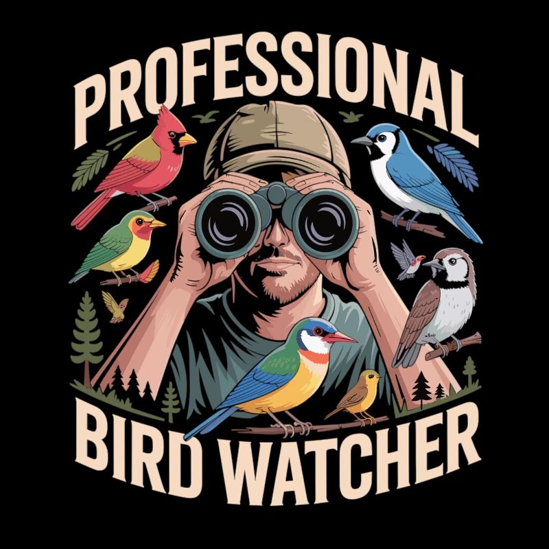 Professioneller Birdwatcher Vogelbeobachter