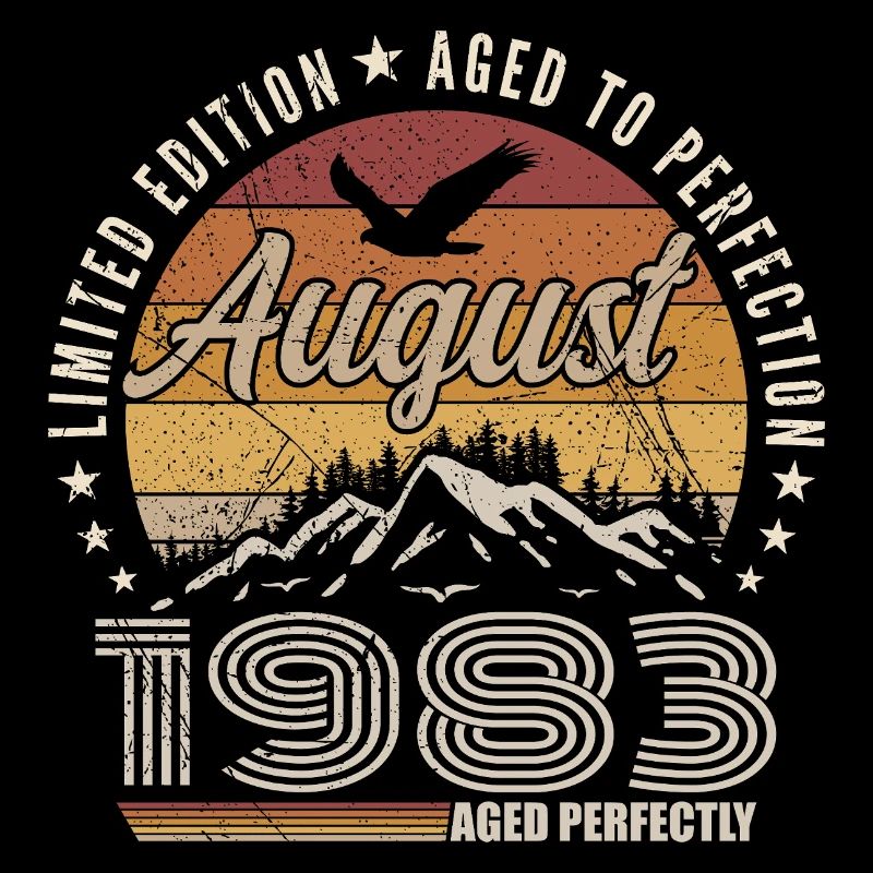 Août 1983 Retro Anniversaire août 1983 August 1983