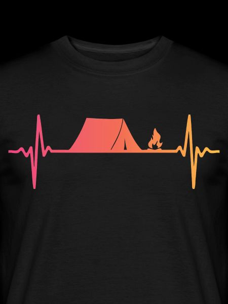 Camping Tent Sunset Heartbeat Tent