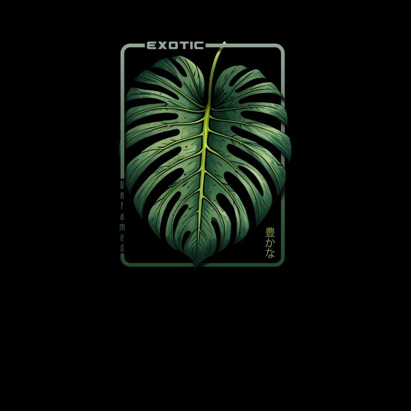 Exotic Abundance Monstera Leaf