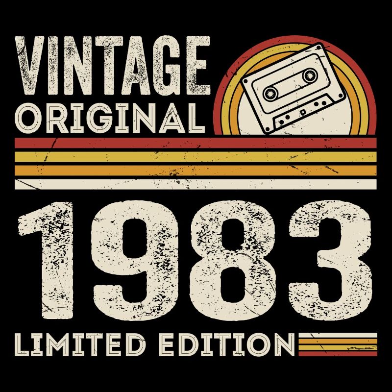 Vintage 1983 Cassette 1983 - 42e anniversaire 1983