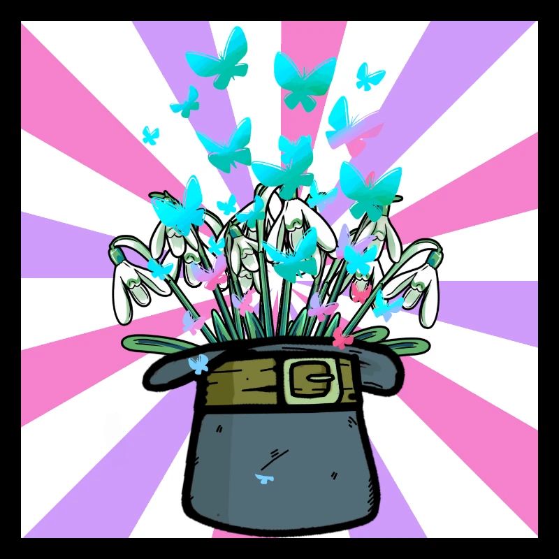 Chapeau Conjure Printemps Début Fleurs Fleur