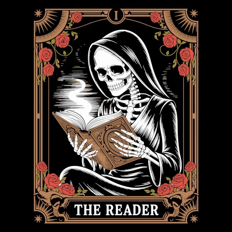 Tarot Reader Skeleton T-Shirt