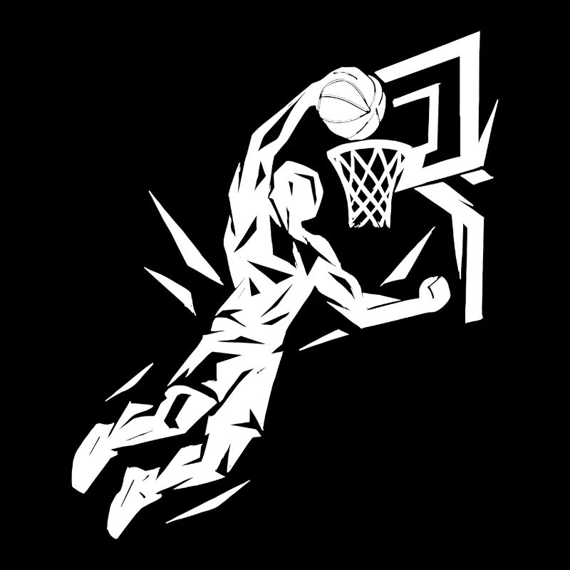 Basketball Slam Dunk Wurf Spieler Dunking Geschenk