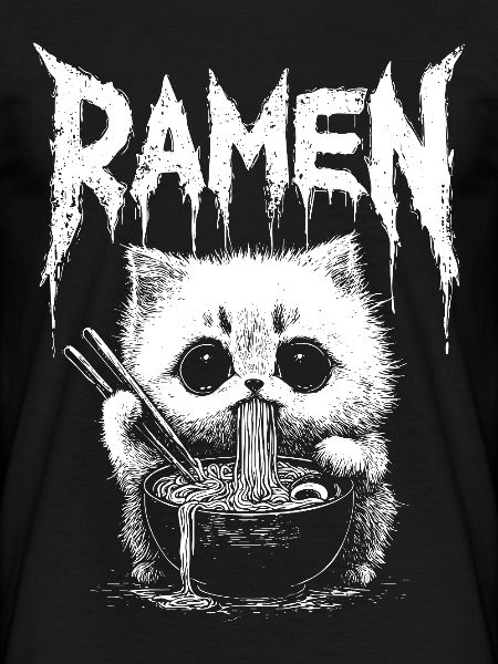 Ramen-Katze Logo-Print