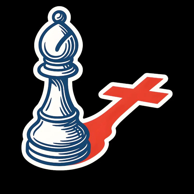 Chess Player Funny Bishop Shadow Design