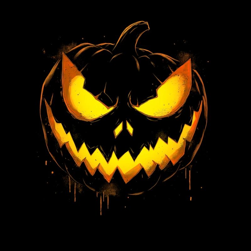 Spooky Pumpkin Face Halloween