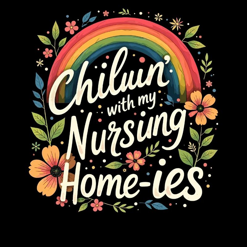 Chillin' With My Nursing Home-ies Funny Nursing