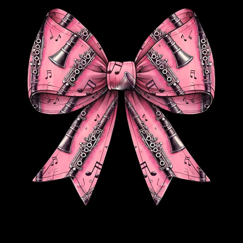 Coquette Bow Clarinet Girl Pattern