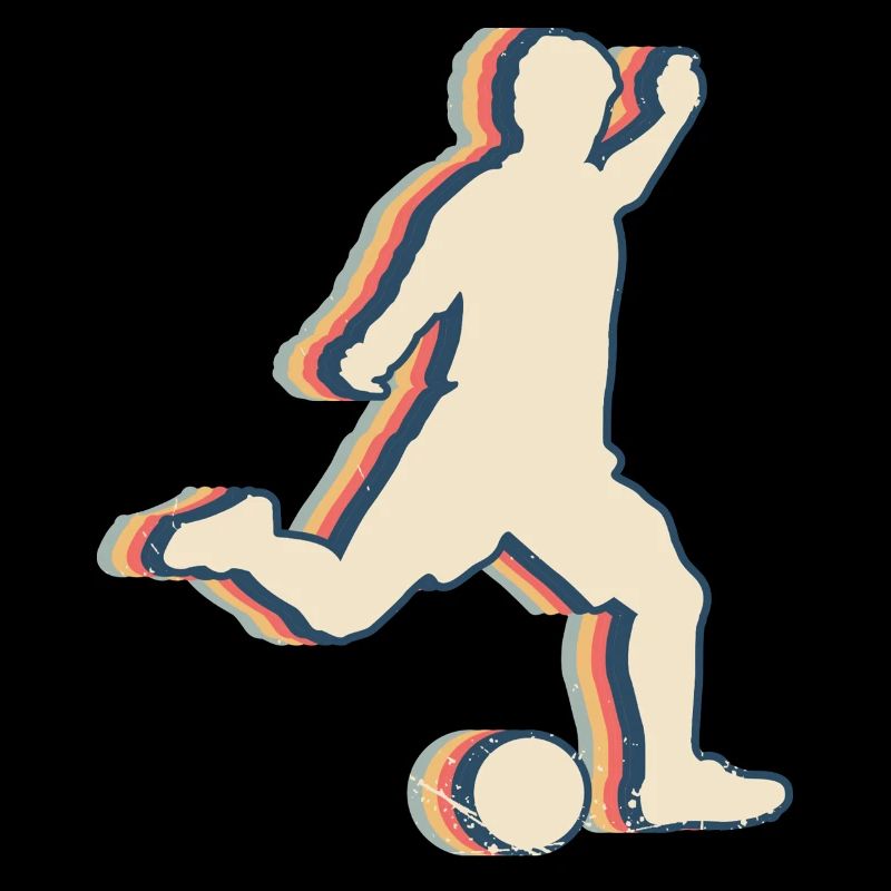 Kickball Player Team Trainer Coach Retro