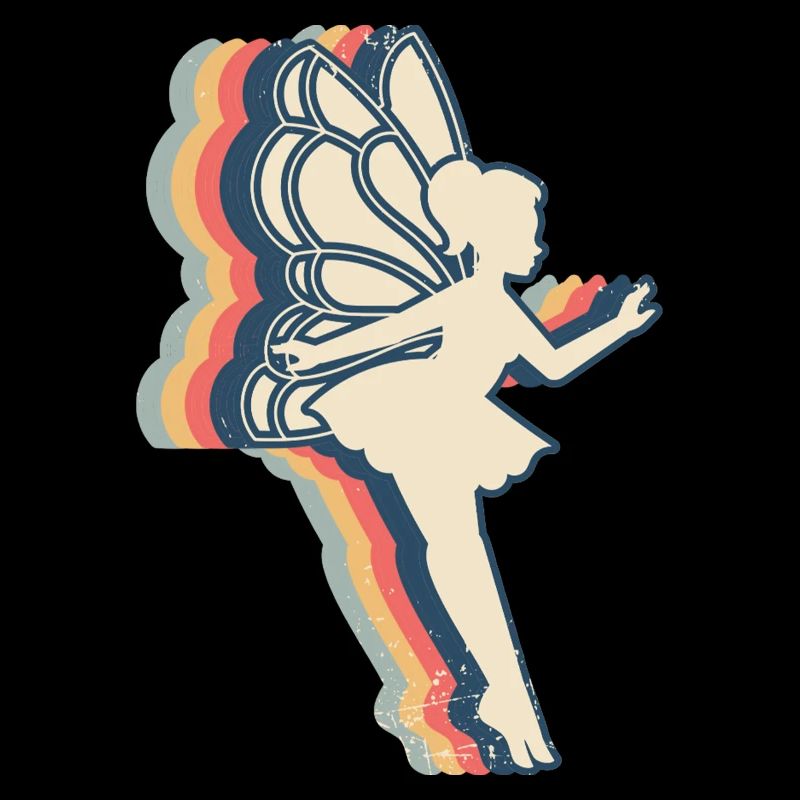 Fee Fairycore Retro Line Art