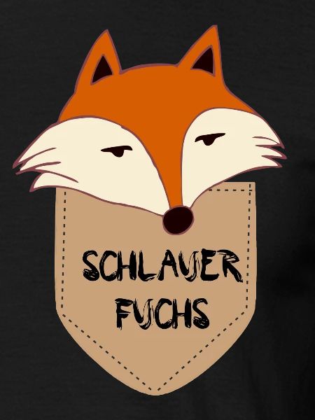 Smart fox in bag