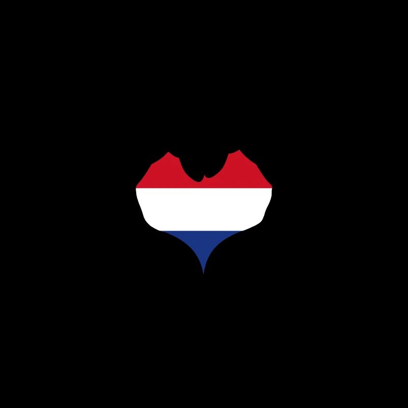 Drapeau de la Hollande Coeur