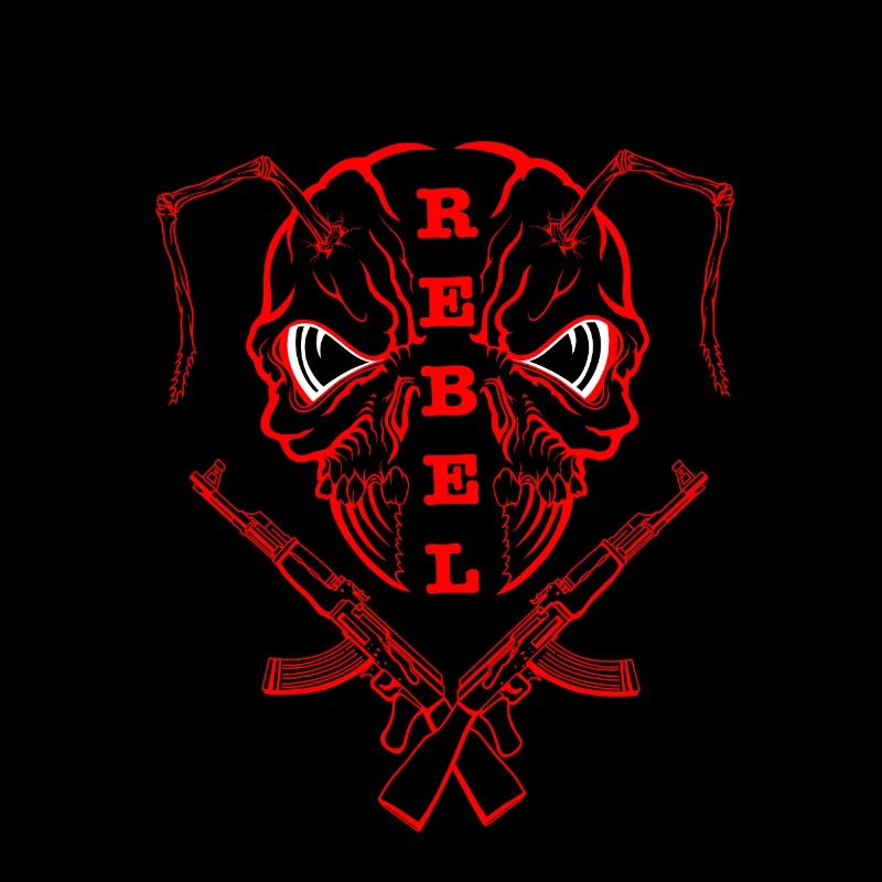 "REBEL EYES – Fearless Expression" red
