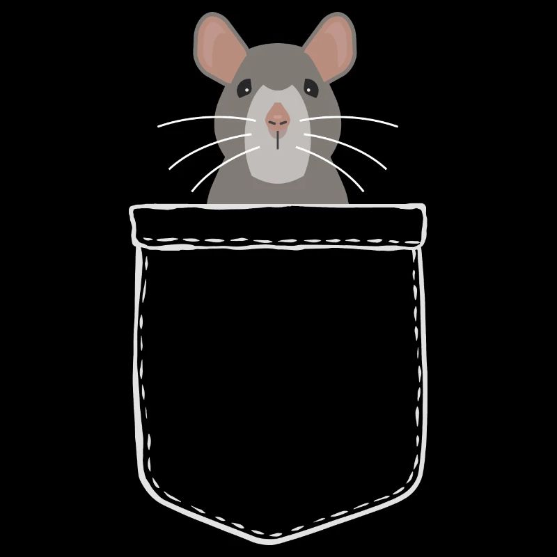 Maus Brusttasche Ratte Haustier Tier Geschenk