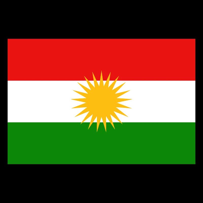 Coffre à drapeau kurde