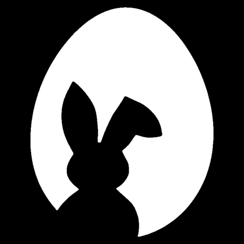 Mond Hase auf Brust
