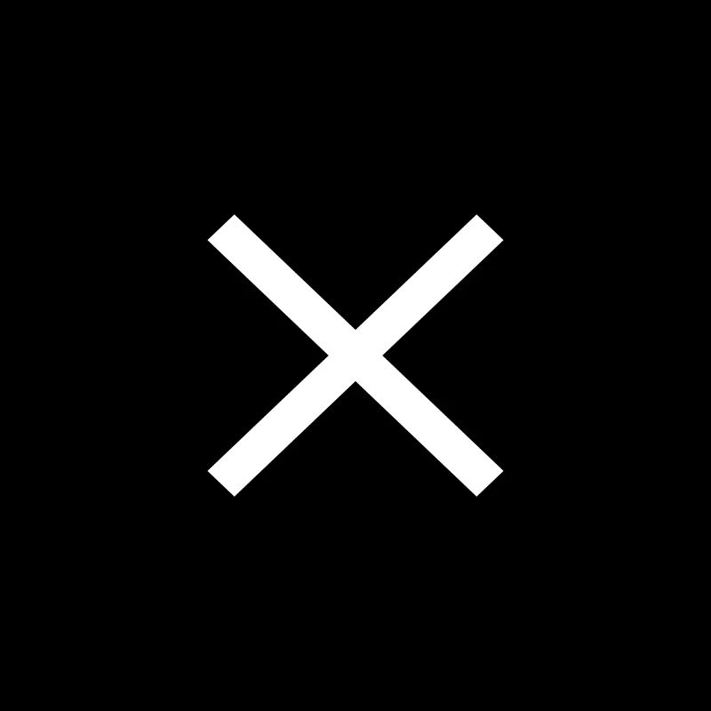 Croix blanc sur noir