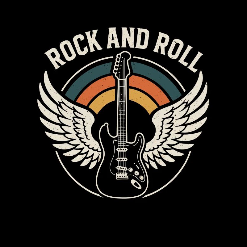 Rock and Roll Guitare Rétro