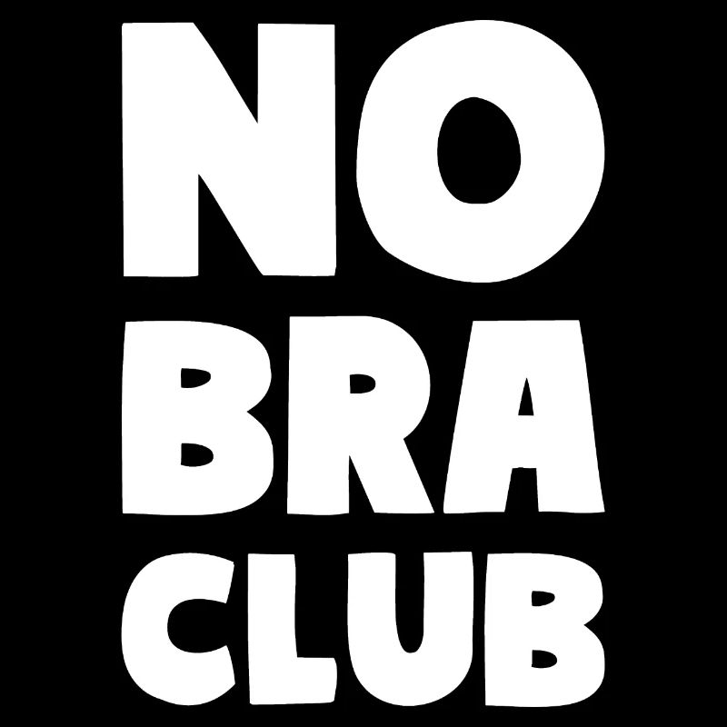 NO BRA CLUB Gratuit Mamelons Devise Dames