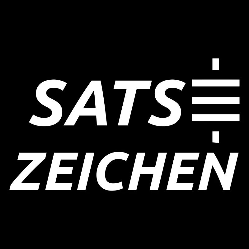 Wortspiel Satzzeichen Sats Zeichen Satoshi Bitcoin