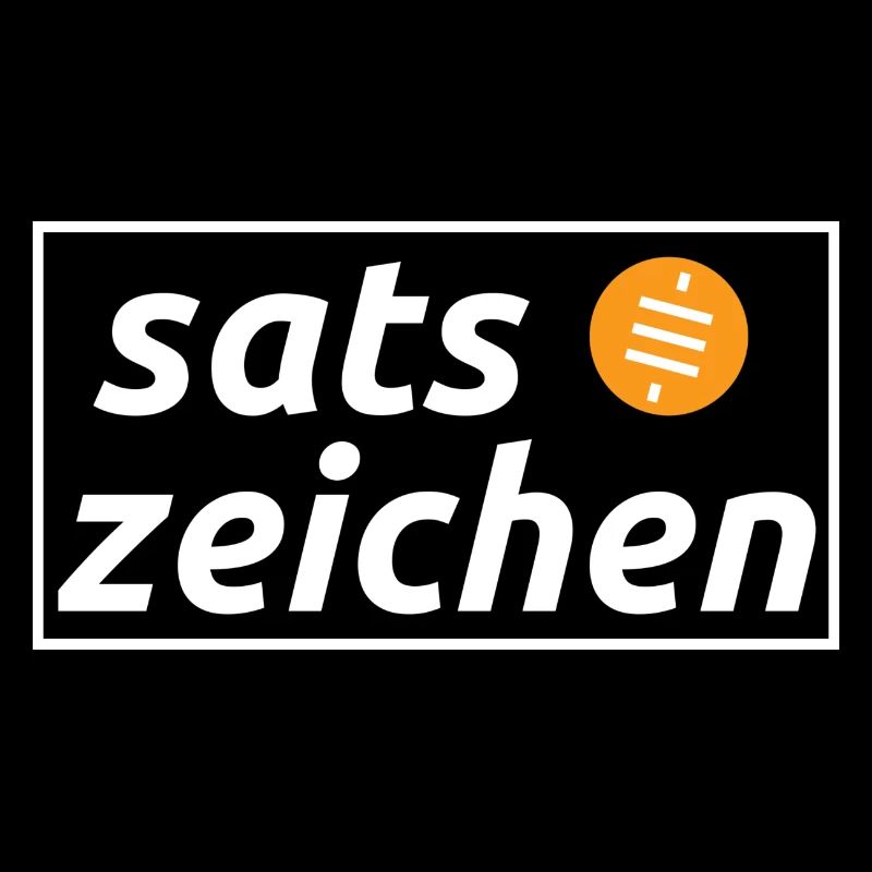 Satszeichen Phrase encadrée Jeu de mots Sats