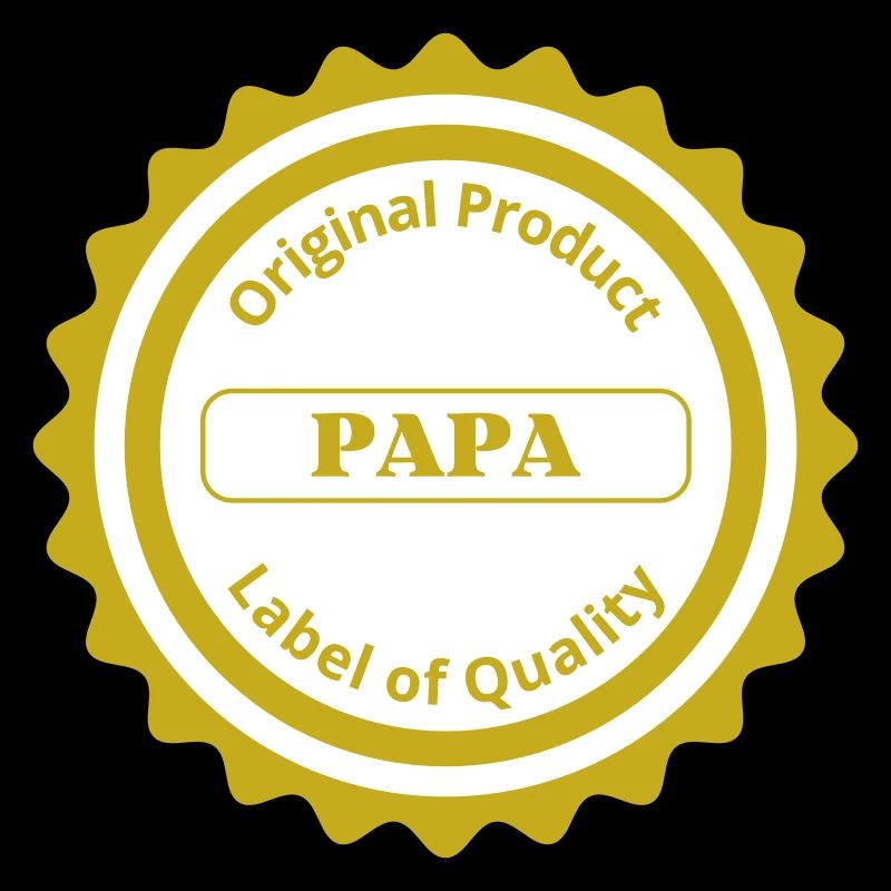 Gütesiegel / Papa / Englisch / Klein