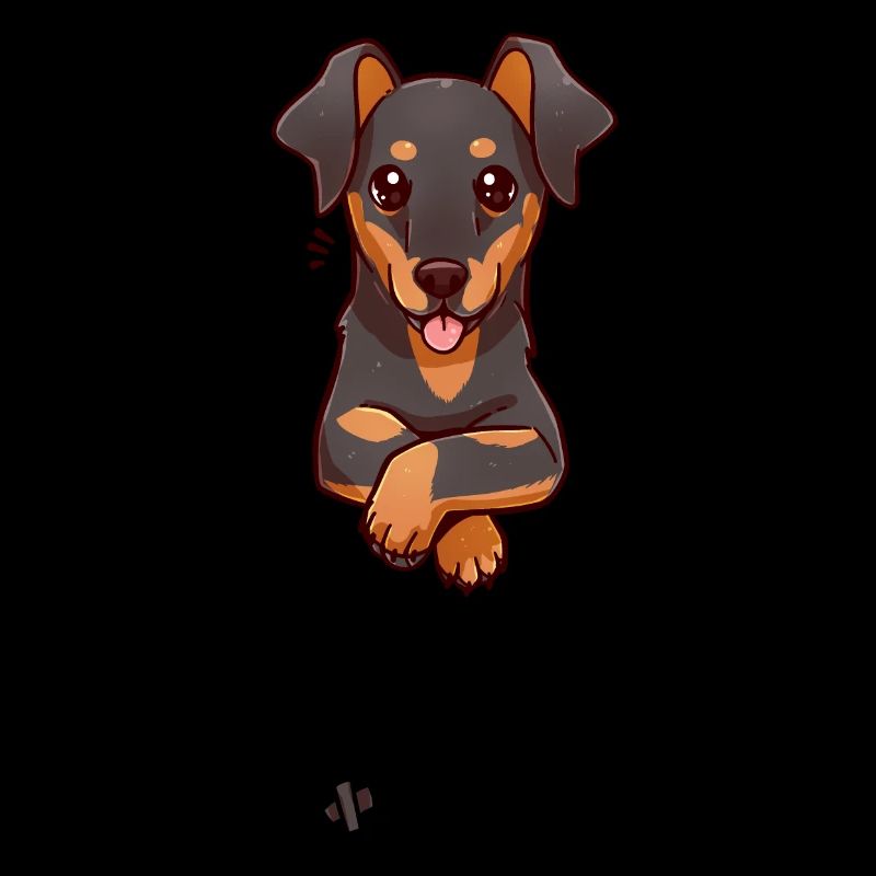 Poche mignon Chien Dobermann