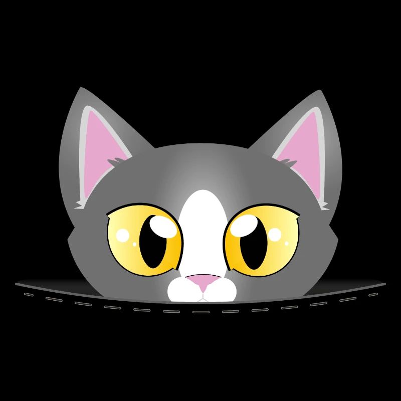 Petit chaton qui sort d’une poche