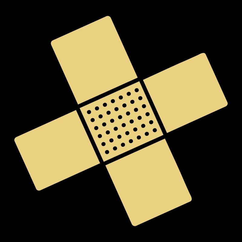 gekreuzte pflaster