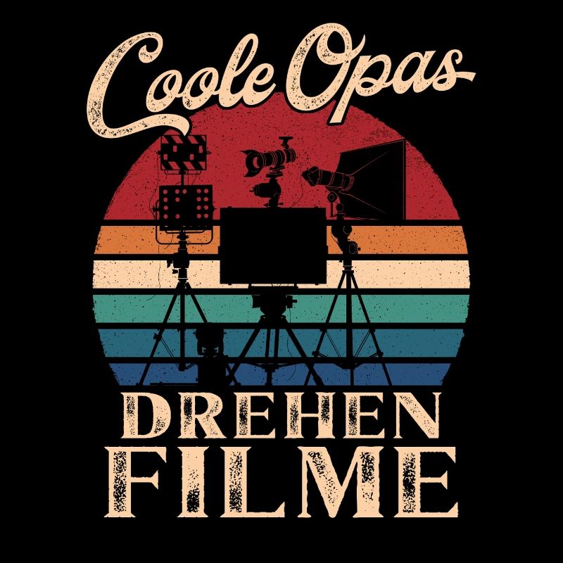 Coole Opas drehen Filme Retro Großvater
