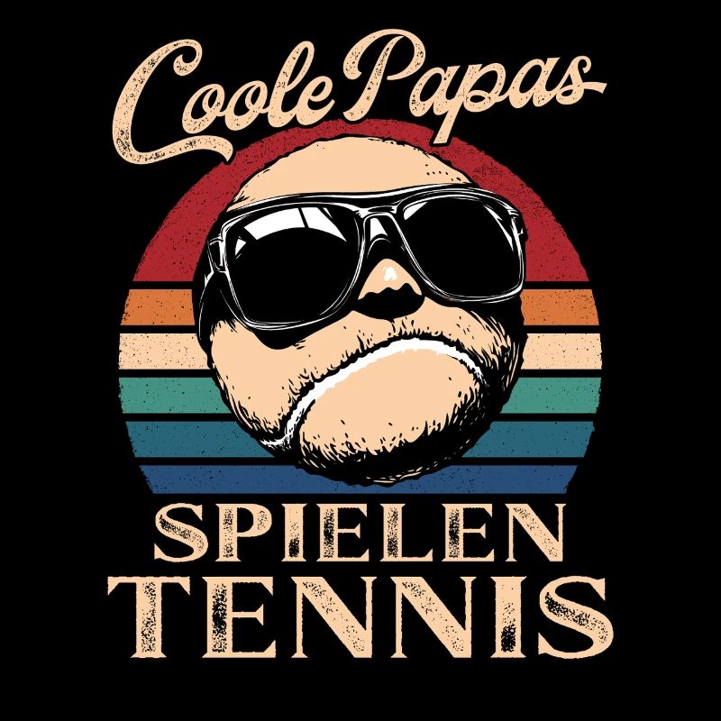 Cool Dads Play Tennis Retro Dad Gift