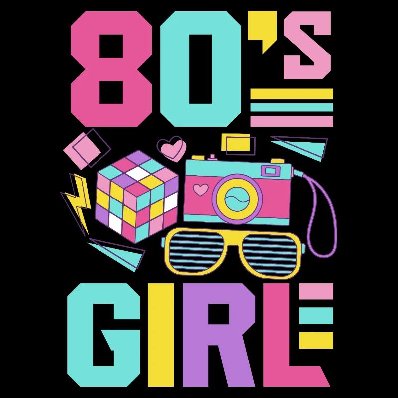 Retro Back to the 80s Vintage Design