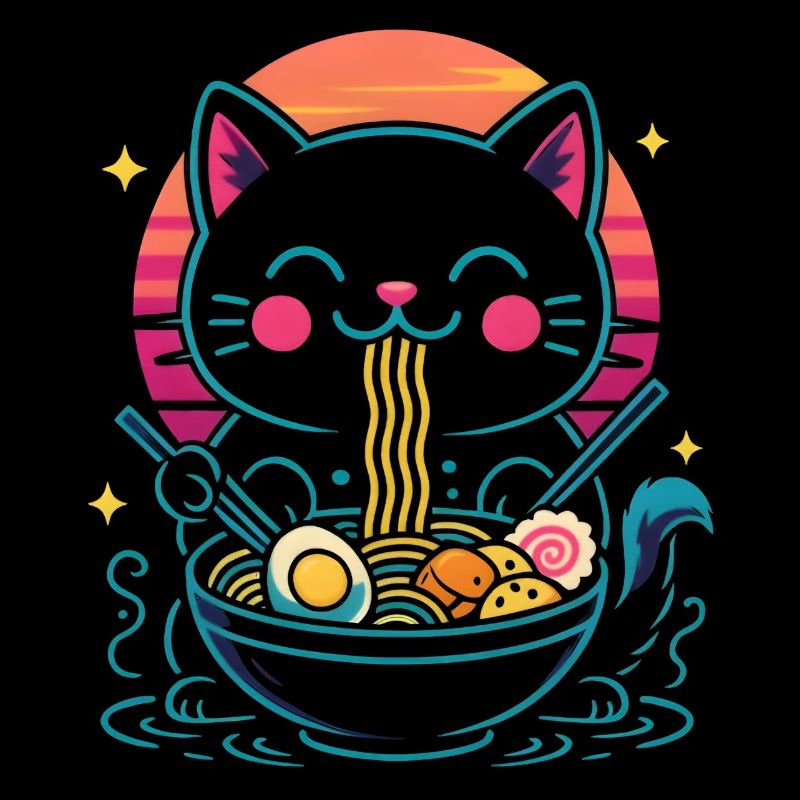 Kawaii Ramen Cat