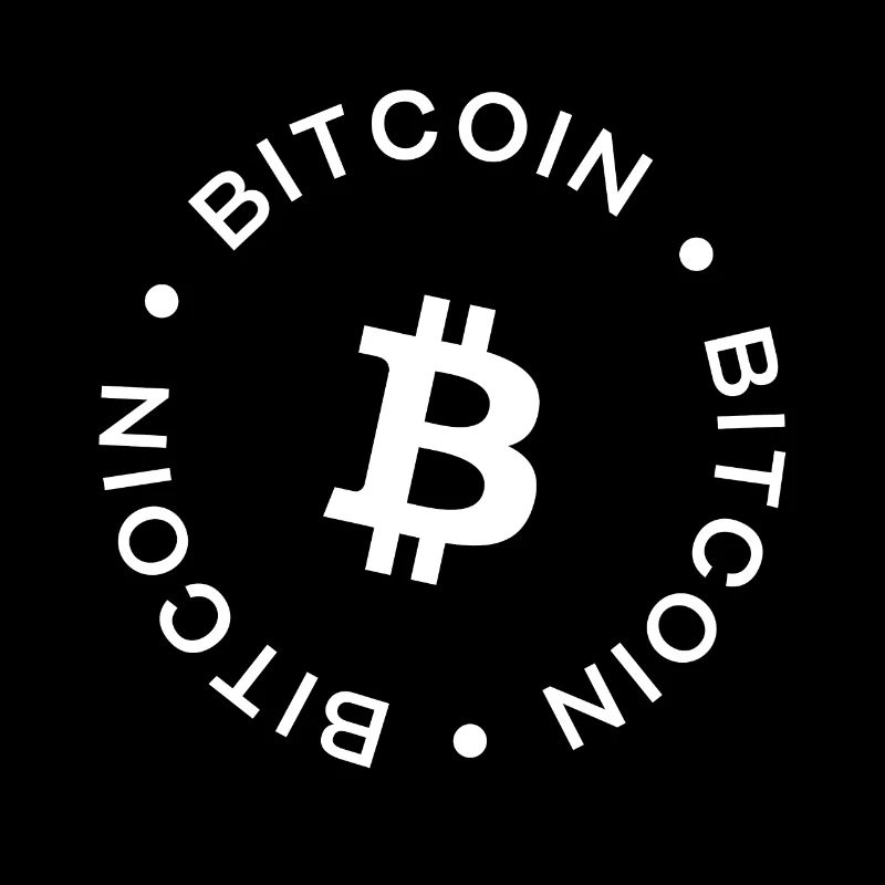 Bitcoin - Minimalistisches Krypto-Design