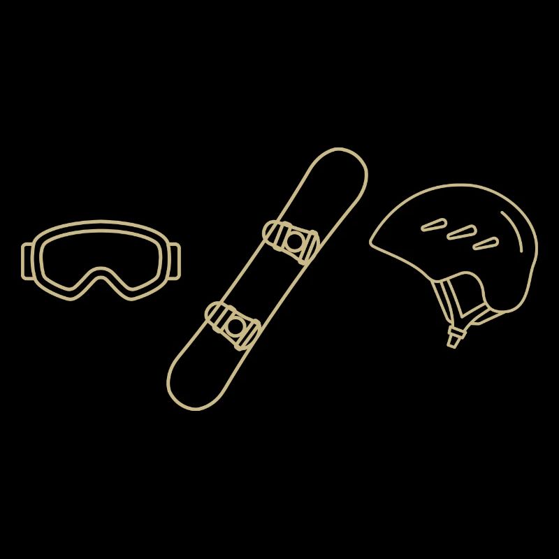 Snowboard Design simple Zubehör