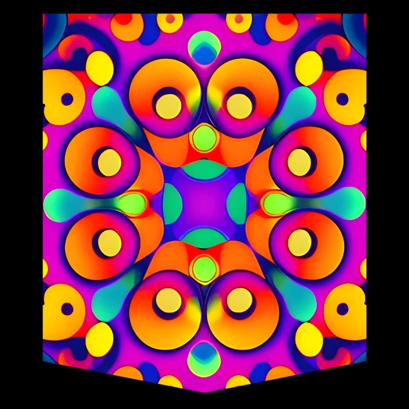 Poche imprimée colorée Drôle de conception de T-shirt
