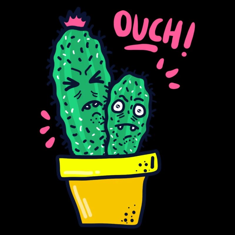 Ouch, cute cacti!