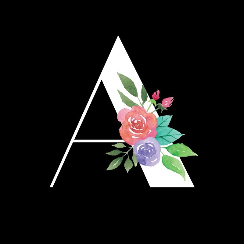 Letter A personalized gift alphabet first name Christmas