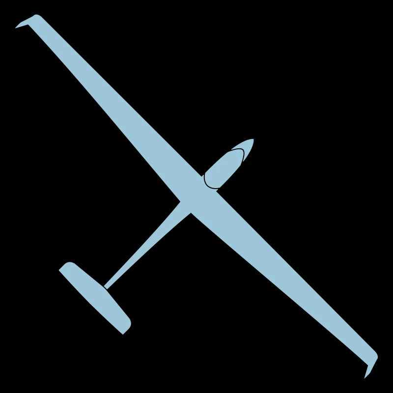 Segelflugzeug blau Geschenk Pilot gleiten fliegen