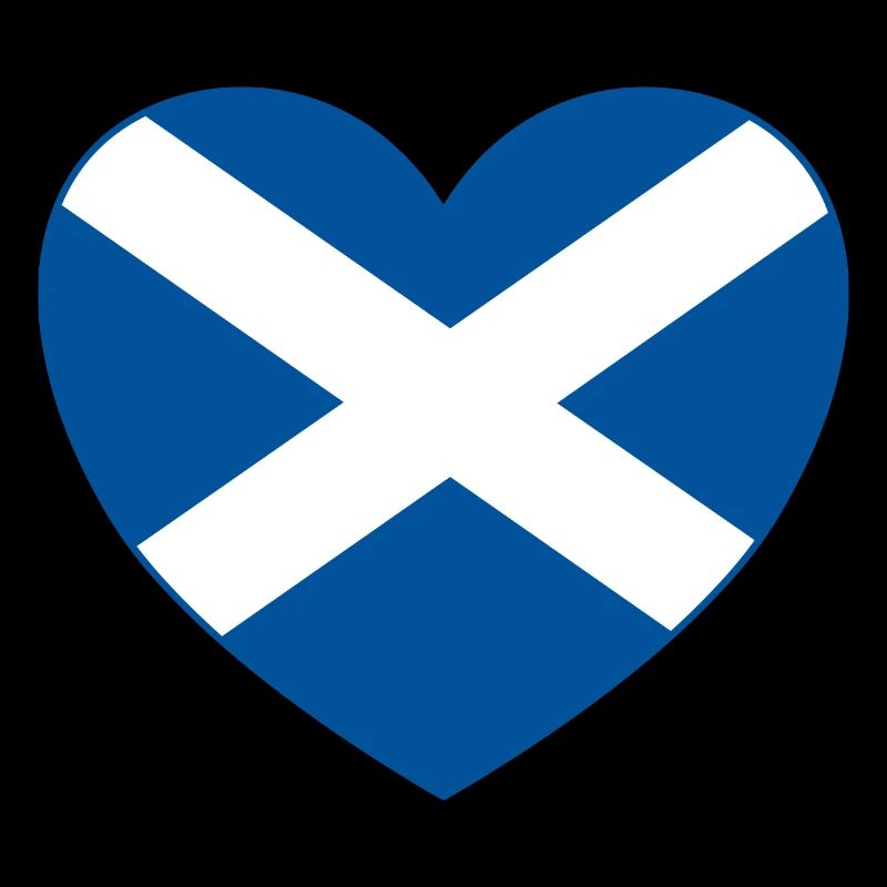 Cœur du drapeau écossais