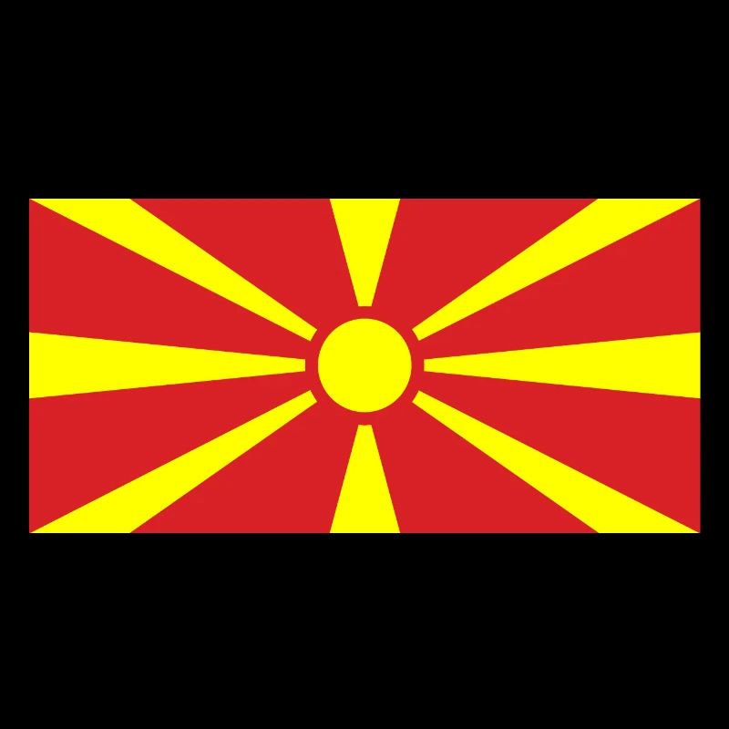 Drapeau de la Macédoine